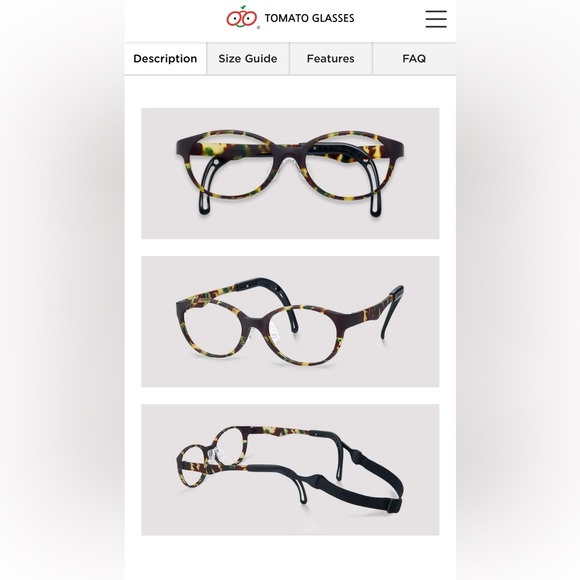 Accessories - Made in Korea Tomato Glasses Non Slip Frame